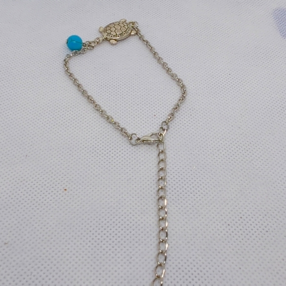 Turtle Ankle Bracelet Stainless Steel New with Tags - Picture 5 of 6